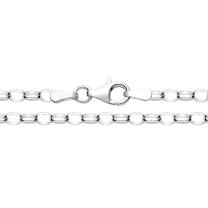 New 925 Silver 7" Belcher Bracelet with the weight 1.90 grams and link width 3mm