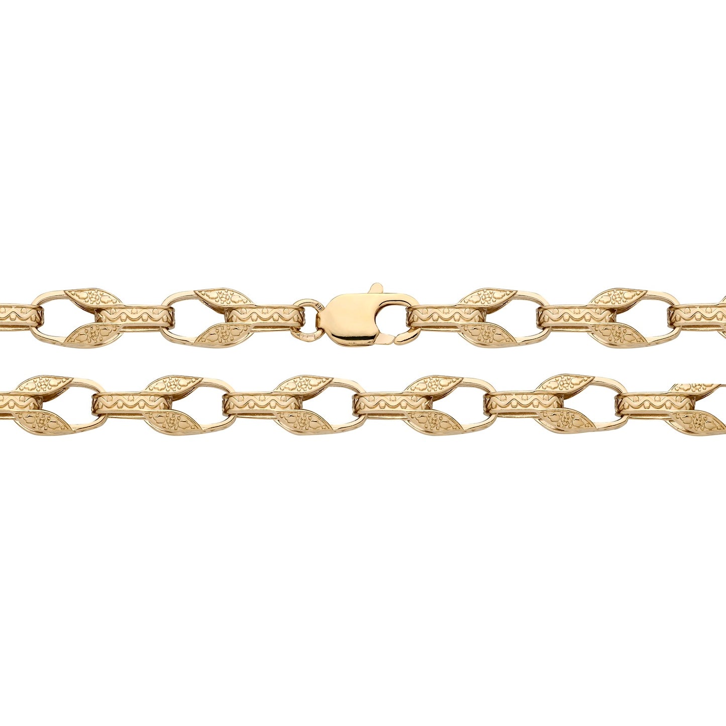 925 Silver Gold Plated 24" Tulip Chain