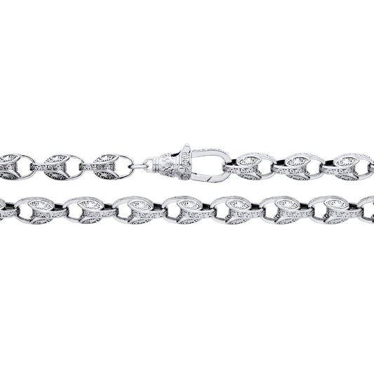 925 Silver 7" Tulip Bracelet