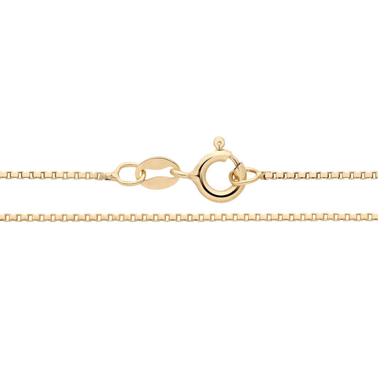 925 Silver Gold Plated 20" Box Chain