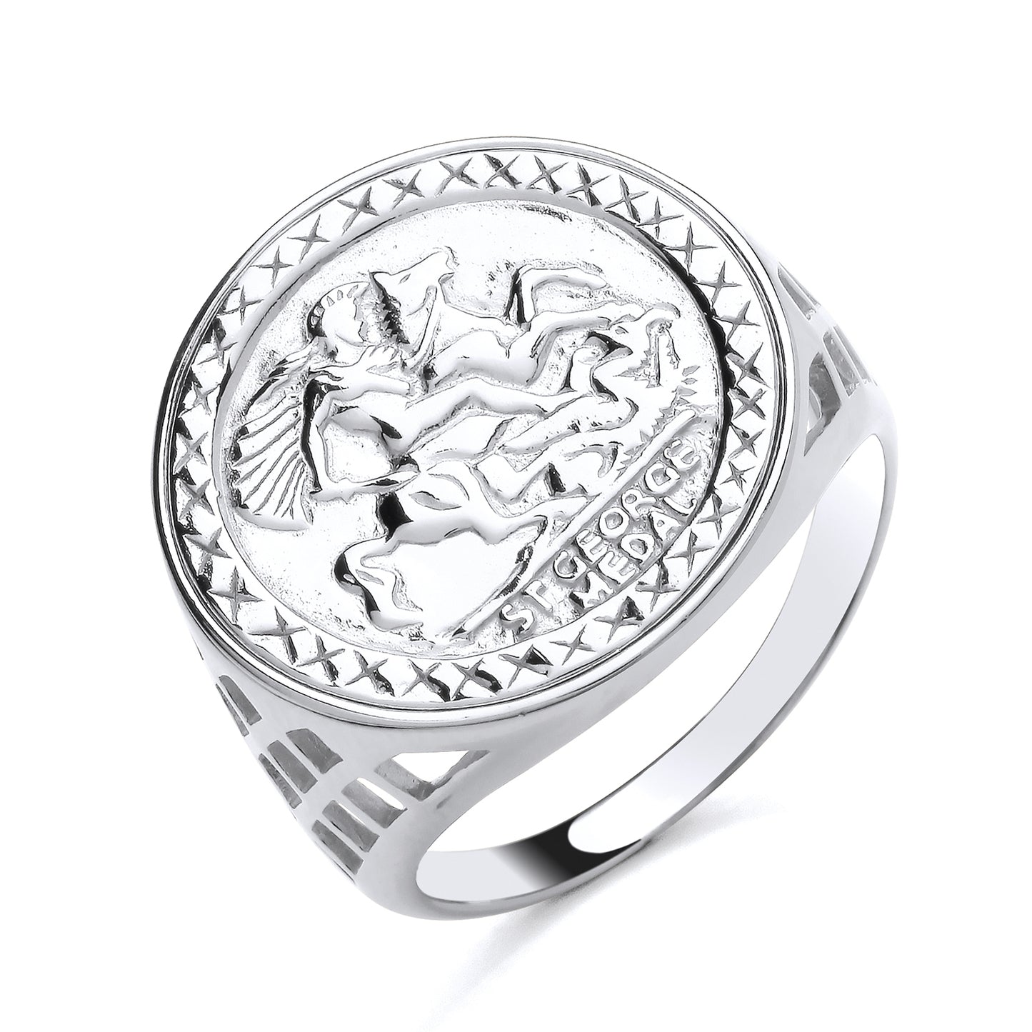 925 Silver George and the Dragon Ring