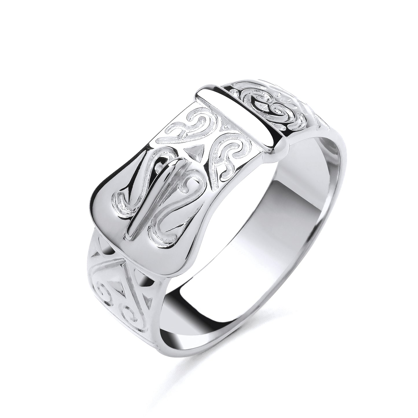 925 Silver Buckle Ring