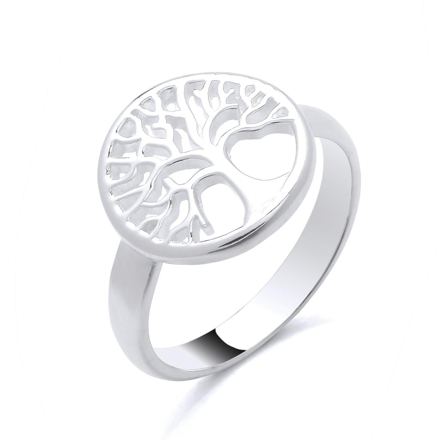 New 925 Silver Open Tree of Life Round Ring in various sizes with the weight 3 grams. Ring Face 13.75mm