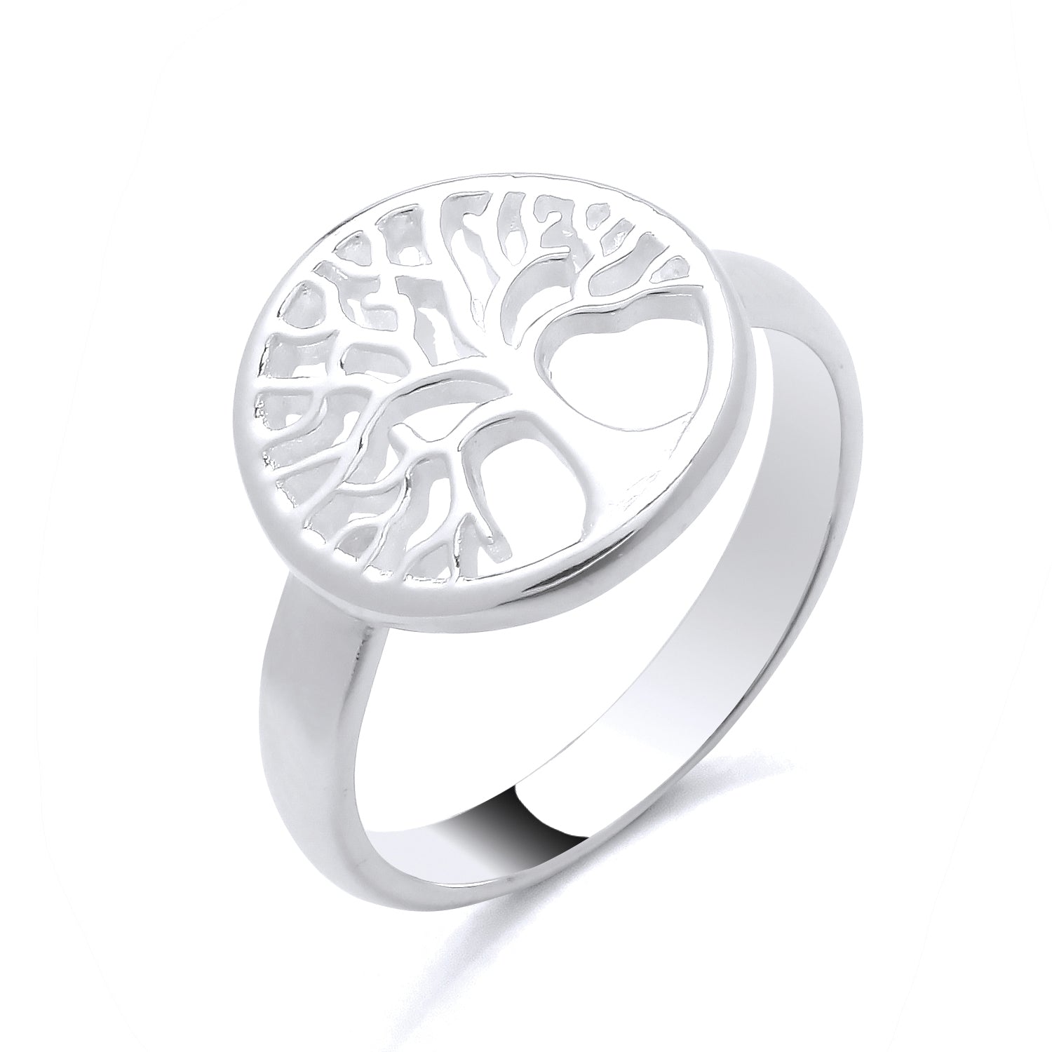 New 925 Silver Open Tree of Life Round Ring in various sizes with the weight 3 grams. Ring Face 13.75mm