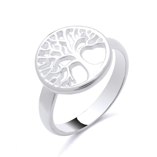 New 925 Silver Open Tree of Life Round Ring in various sizes with the weight 3 grams. Ring Face 13.75mm