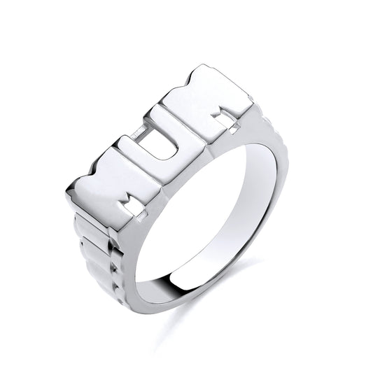 925 Silver Mum Ring