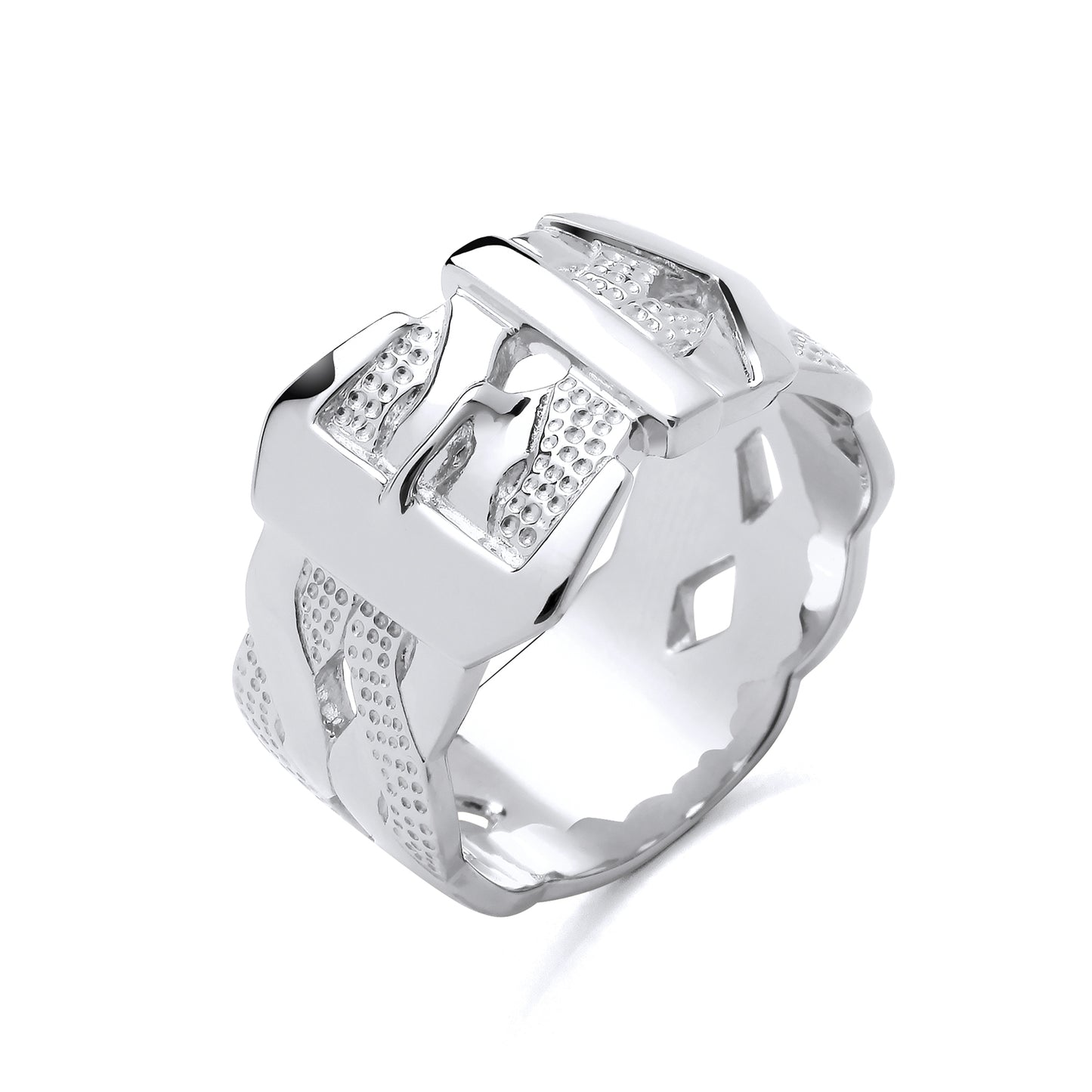 925 Silver Buckle Ring