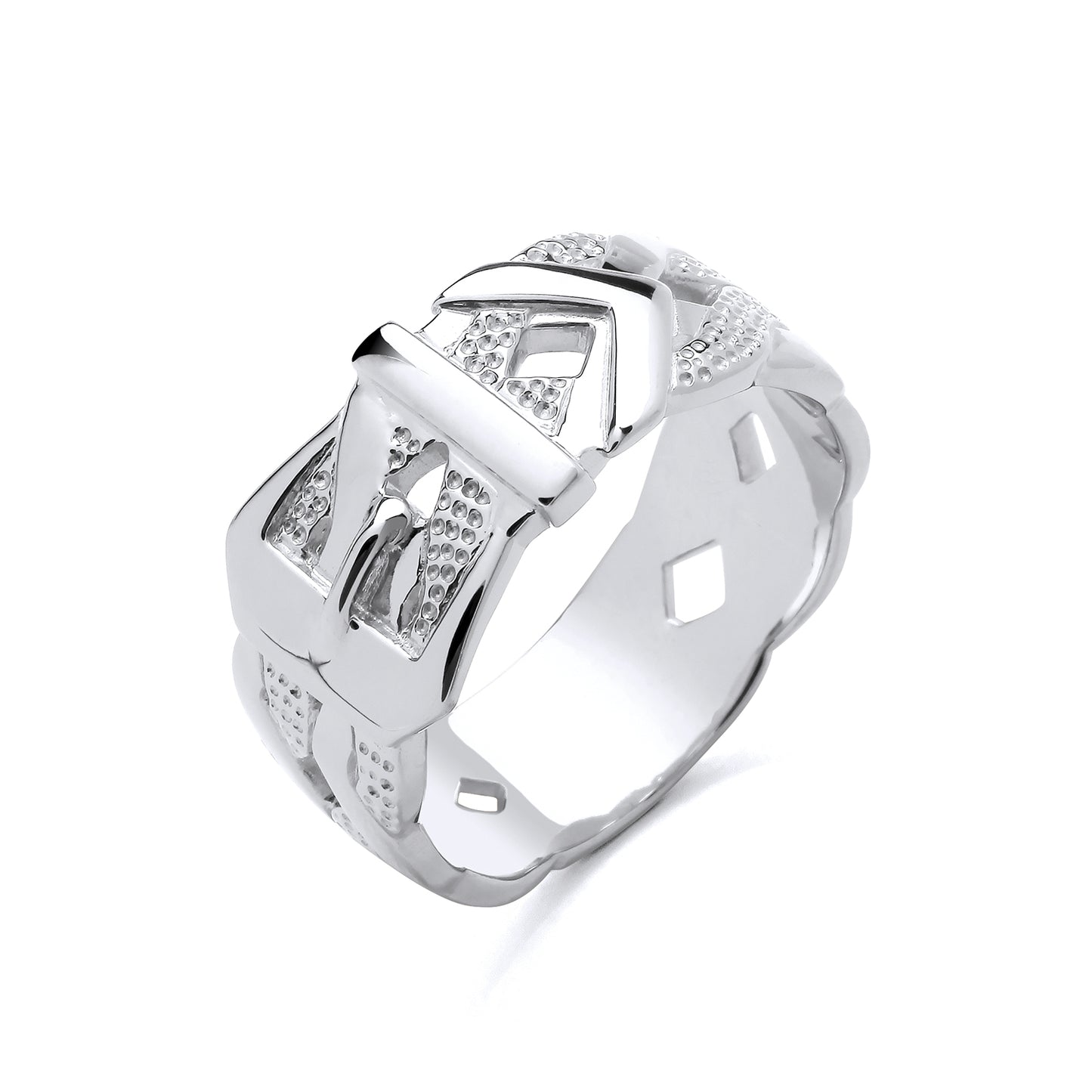 925 Silver Buckle Ring