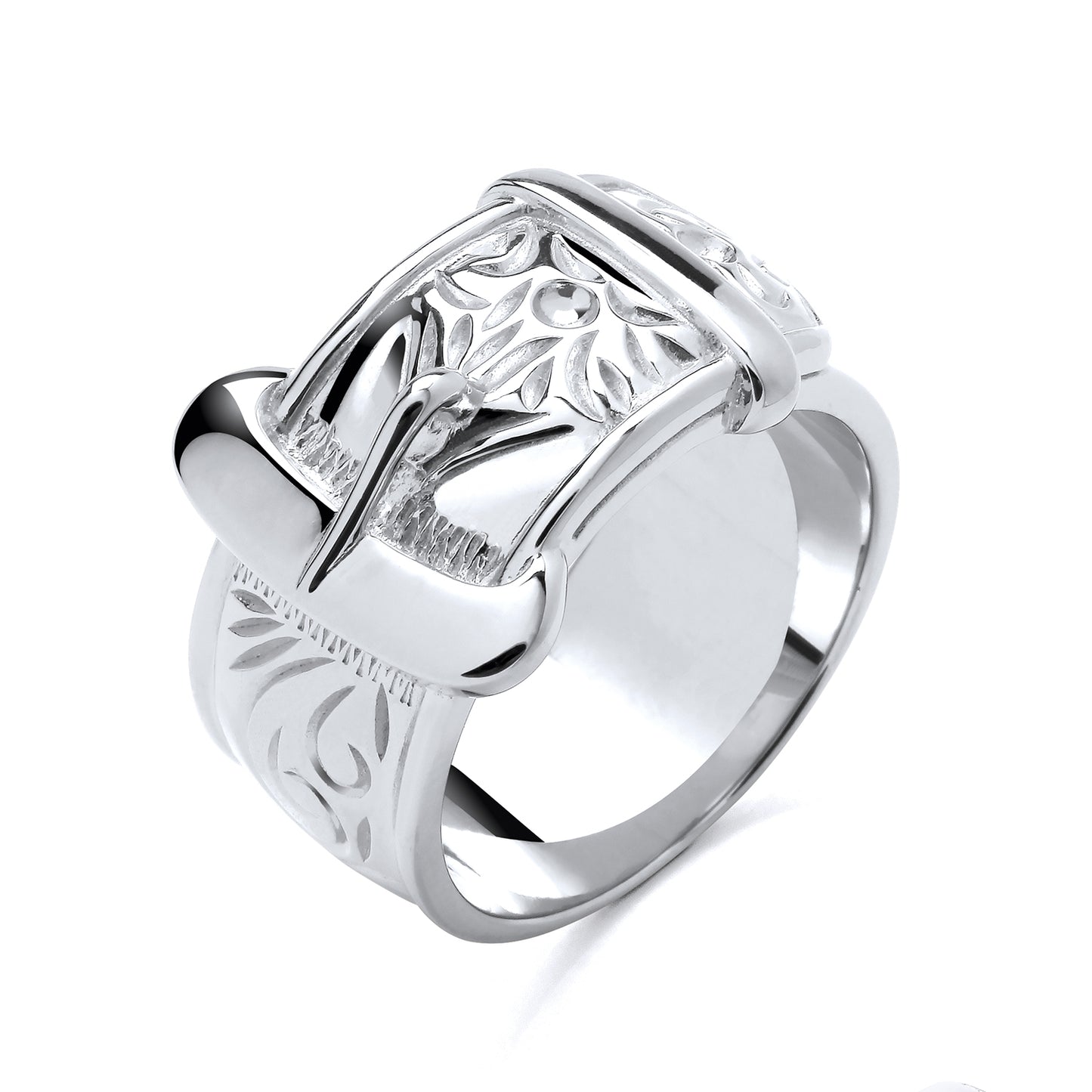 925 Silver Buckle Ring