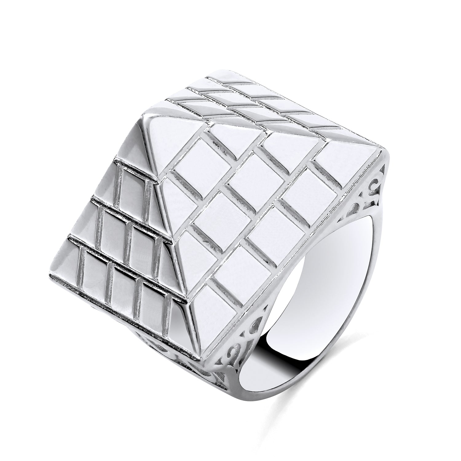 Pyramid Collection Rings 925 Silver Pyramid Ring – Gold Reserves Jewellers