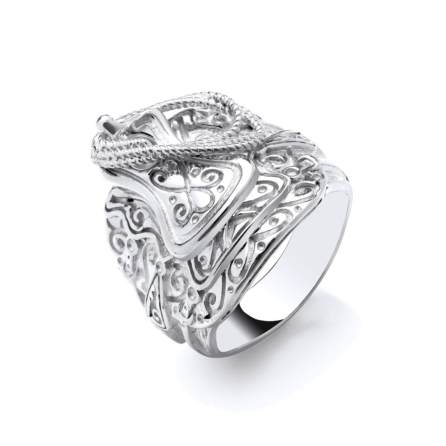 925 Silver Saddle Ring