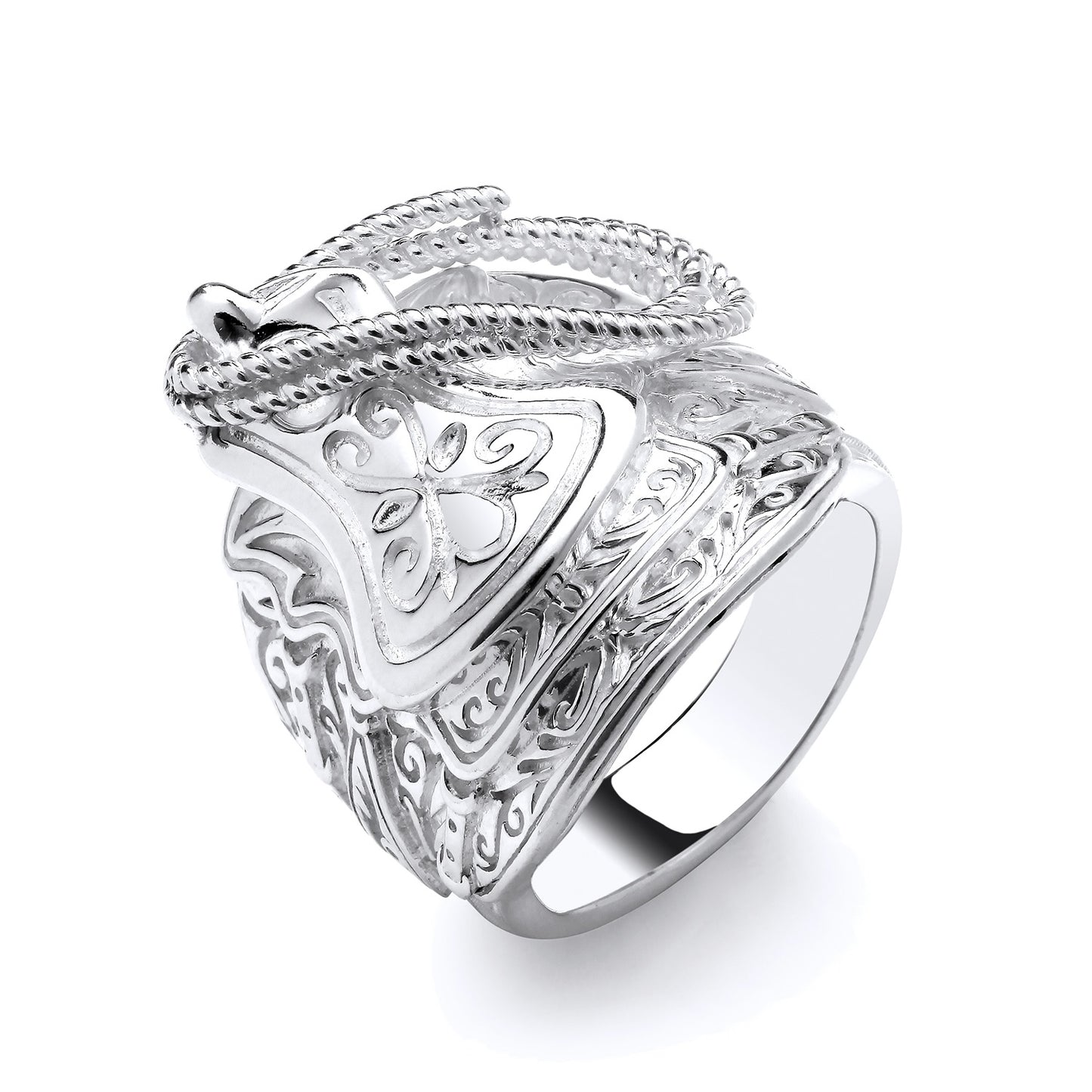 925 Silver Saddle Ring