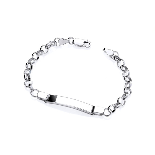 925 Silver 6.5" Belcher Identity Bracelet