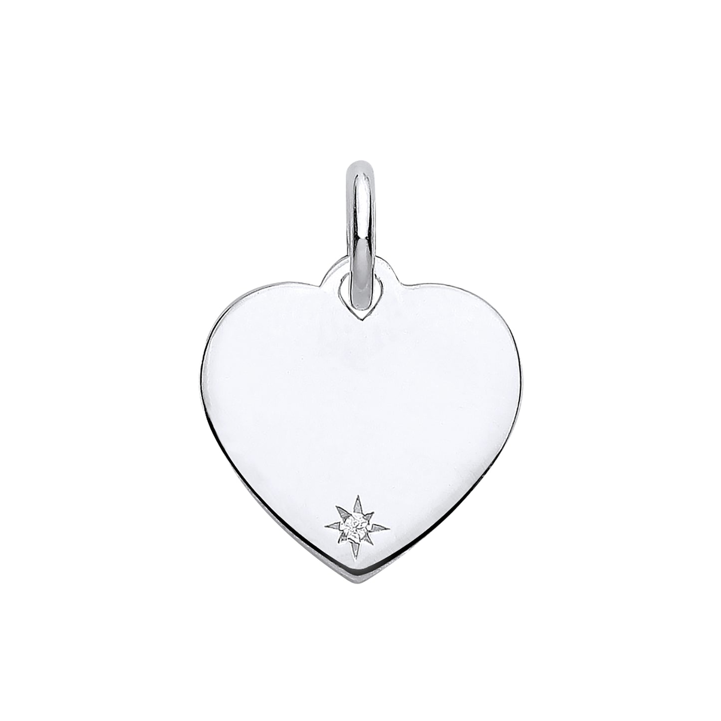 925 Silver & Cubic Zirconia Set Heart Pendant