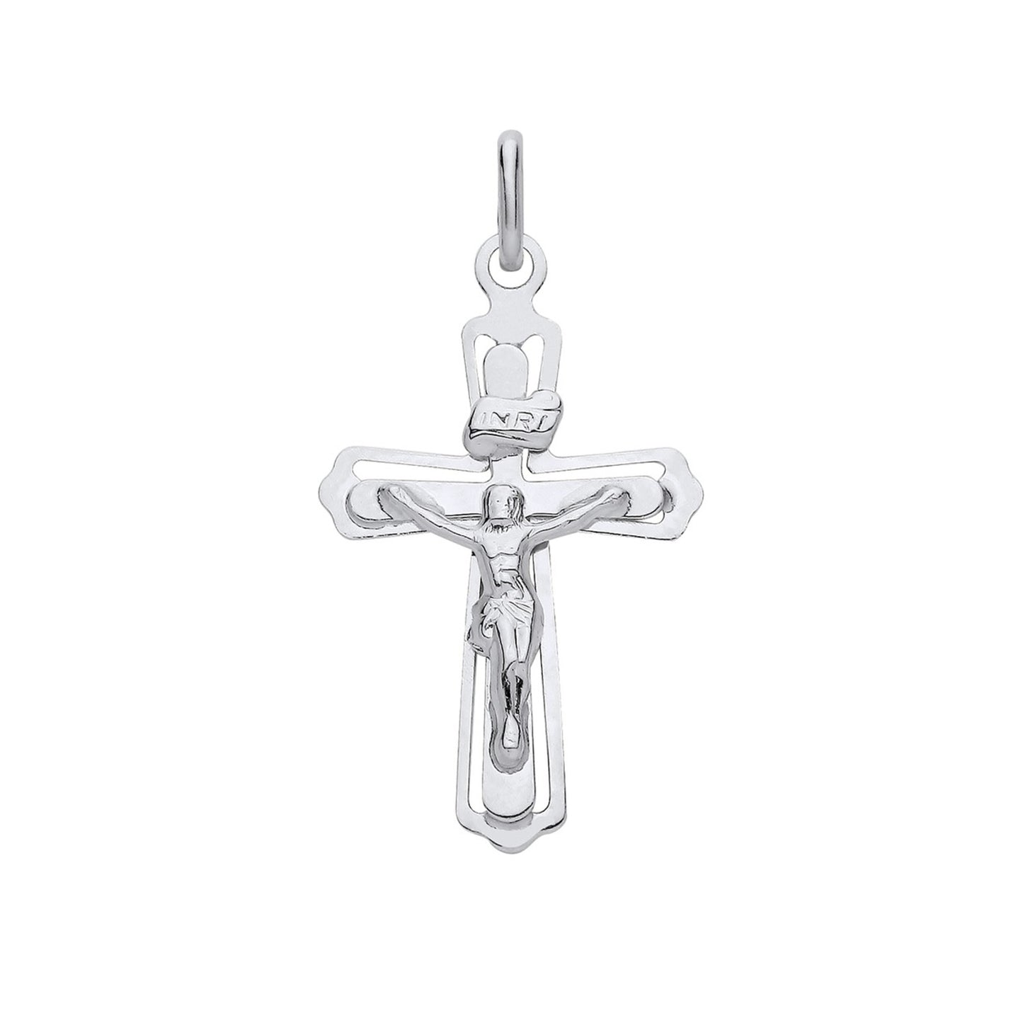 New 925 Silver Crucifix Pendant with the weight 1.30 grams. Total Length 34mm
Max Width 17.9mm