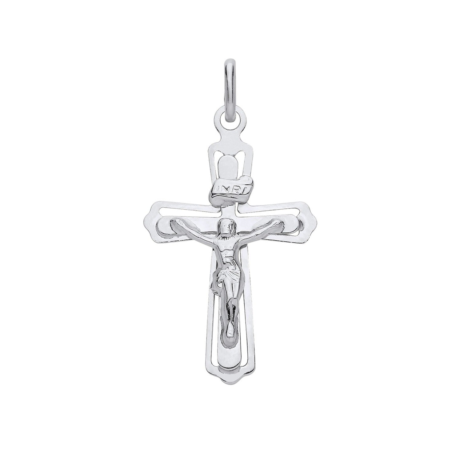 New 925 Silver Crucifix Pendant with the weight 1.30 grams. Total Length 34mm
Max Width 17.9mm