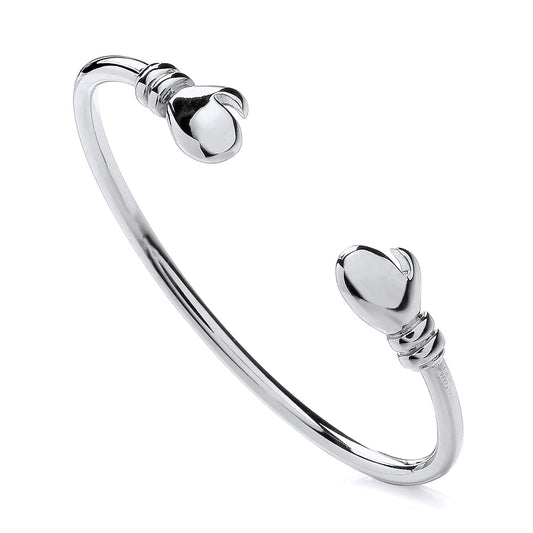 925 Silver Children's Boxing Glove Torque Bangle