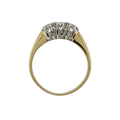 18ct Gold & Diamond Set Trilogy Ring