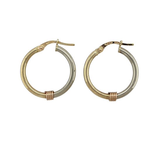 9ct Gold Hoop Creole Earrings