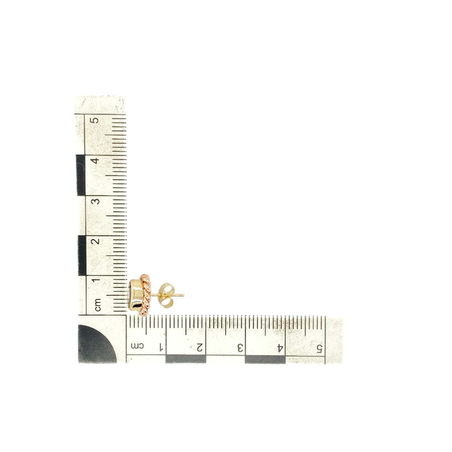 9ct Gold & Blue Topaz Set Clogau Oval Stud Earrings