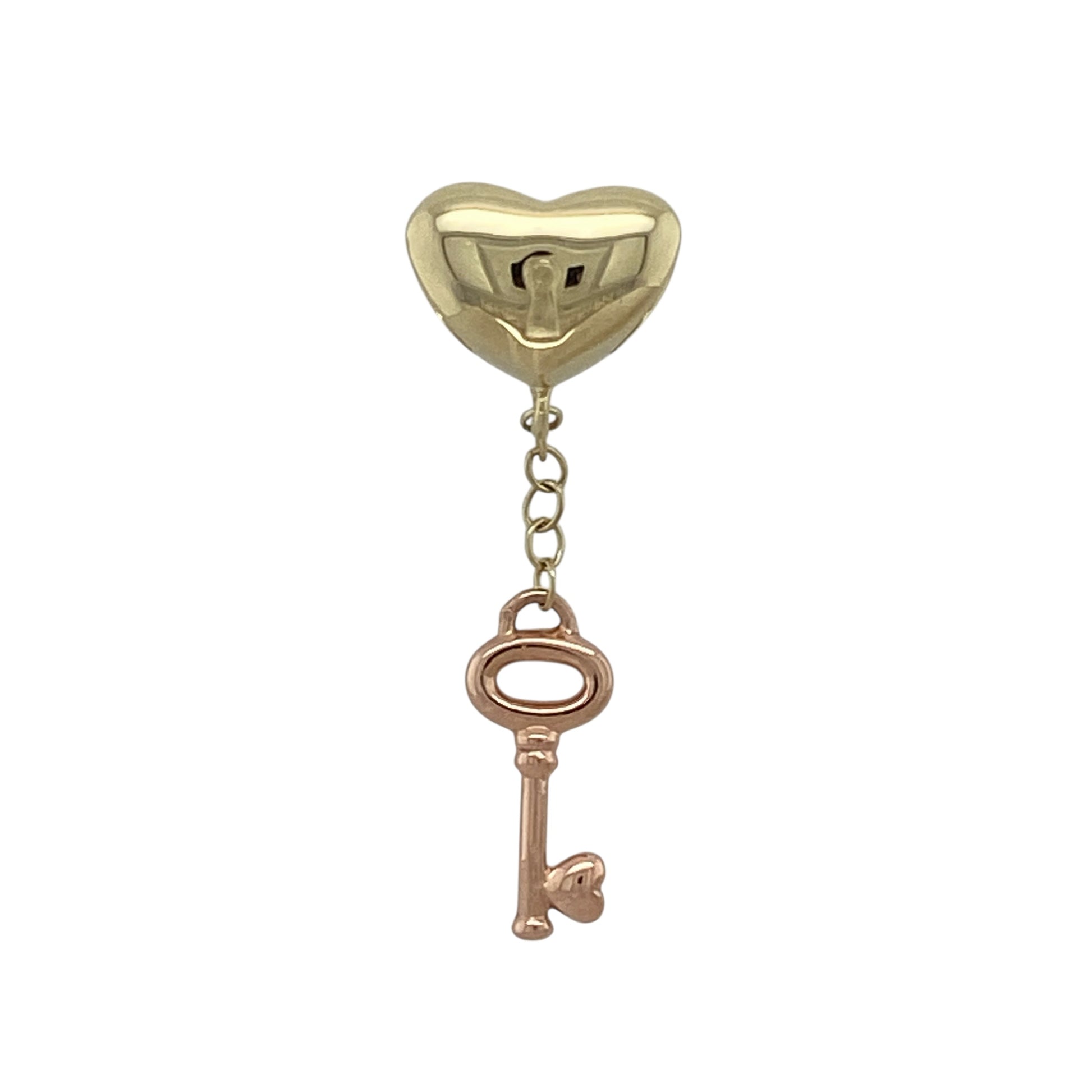 9ct Gold Clogau Heart Key Charm