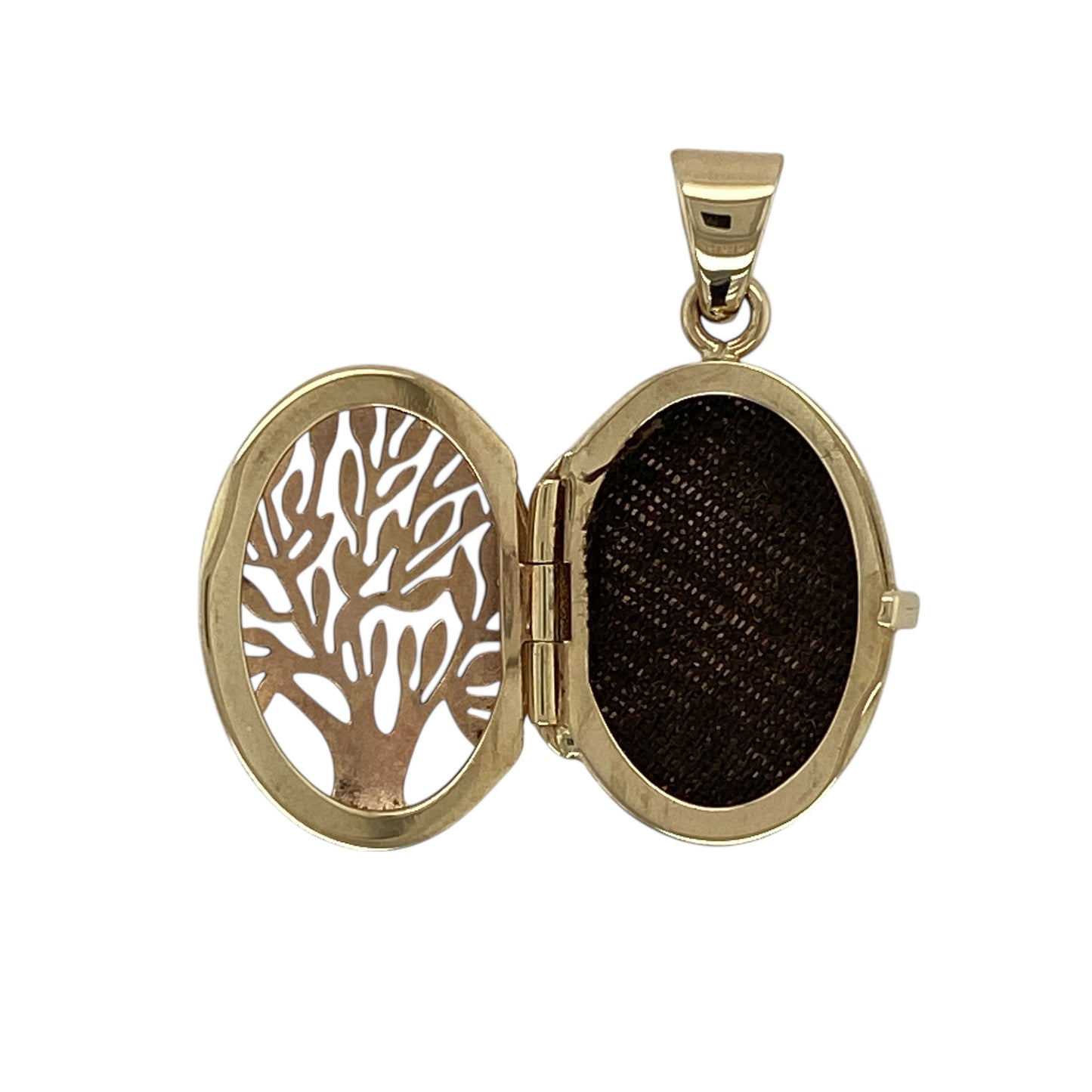 9ct Gold Family Tree Oval Locket