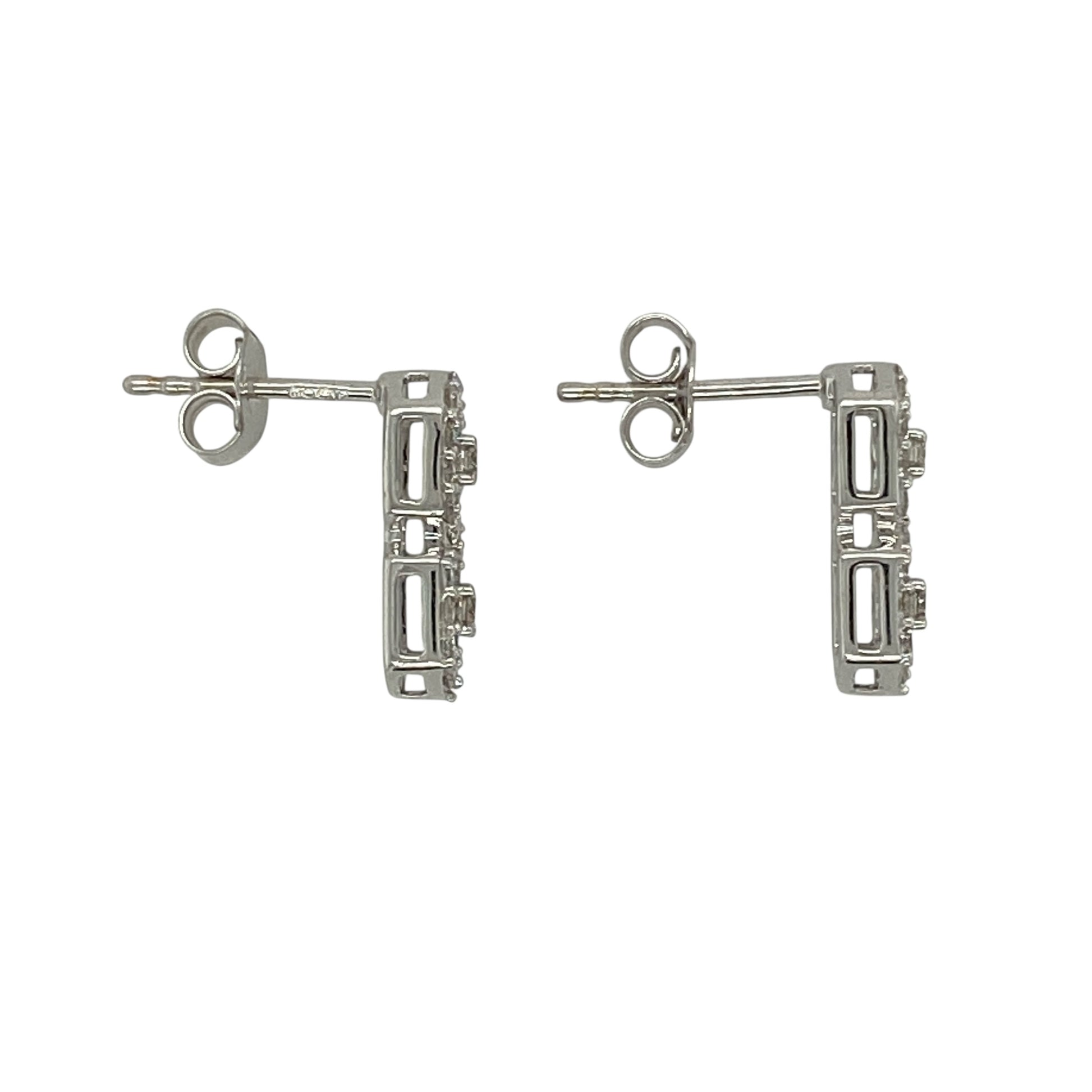 Add elegant sparkle and symbolic design to your jewellery collection with this pre-owned 9ct white gold and diamond set figure eight stud earrings, offering timeless style with refined brilliance—perfect for everyday wear or special occasions.

Design: The earrings feature a classic figure eight motif, symbolising infinity and connection, accented with diamond detailing for subtle sparkle.