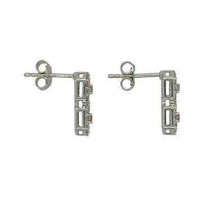 Add elegant sparkle and symbolic design to your jewellery collection with this pre-owned 9ct white gold and diamond set figure eight stud earrings, offering timeless style with refined brilliance—perfect for everyday wear or special occasions.

Design: The earrings feature a classic figure eight motif, symbolising infinity and connection, accented with diamond detailing for subtle sparkle.