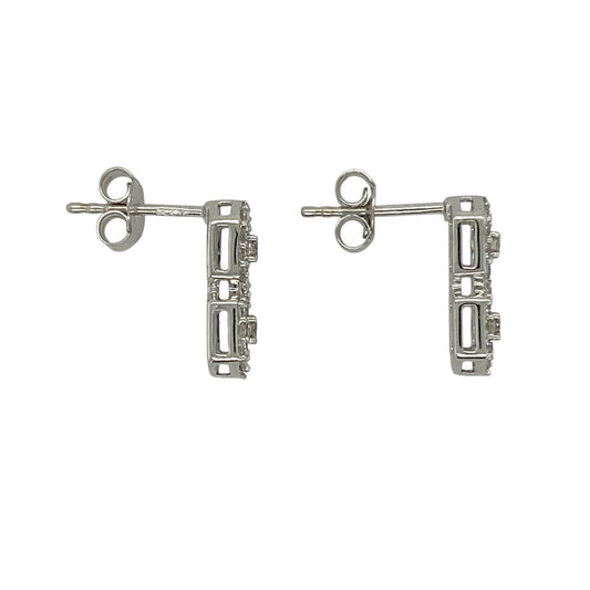 Add elegant sparkle and symbolic design to your jewellery collection with this pre-owned 9ct white gold and diamond set figure eight stud earrings, offering timeless style with refined brilliance—perfect for everyday wear or special occasions.

Design: The earrings feature a classic figure eight motif, symbolising infinity and connection, accented with diamond detailing for subtle sparkle.