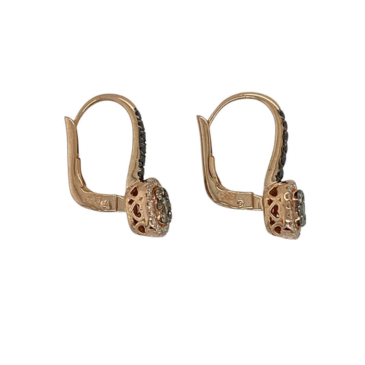 Add striking contrast and modern elegance to your jewellery collection with this pre-owned 14ct rose gold black and white diamond set cluster huggie drop earrings, offering a bold yet refined design—perfect for special occasions or standout everyday wear.

Design: The earrings feature secure huggie hoops with cluster-style drop detailing, set with a mix of black and white diamonds that create a dramatic and eye-catching contrast.