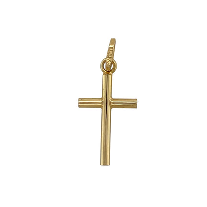 Add a simple and timeless symbol to your jewellery collection with this pre-owned 18ct yellow gold plain small cross pendant, offering classic elegance and understated style—perfect for everyday wear or meaningful gifting.

Design: The pendant features a clean, plain cross shape with a minimalist finish, giving it a refined and versatile appearance.
Material: Made from 18-carat yellow gold, the rich polished tone enhances the classic form and enduring appeal of the cross.