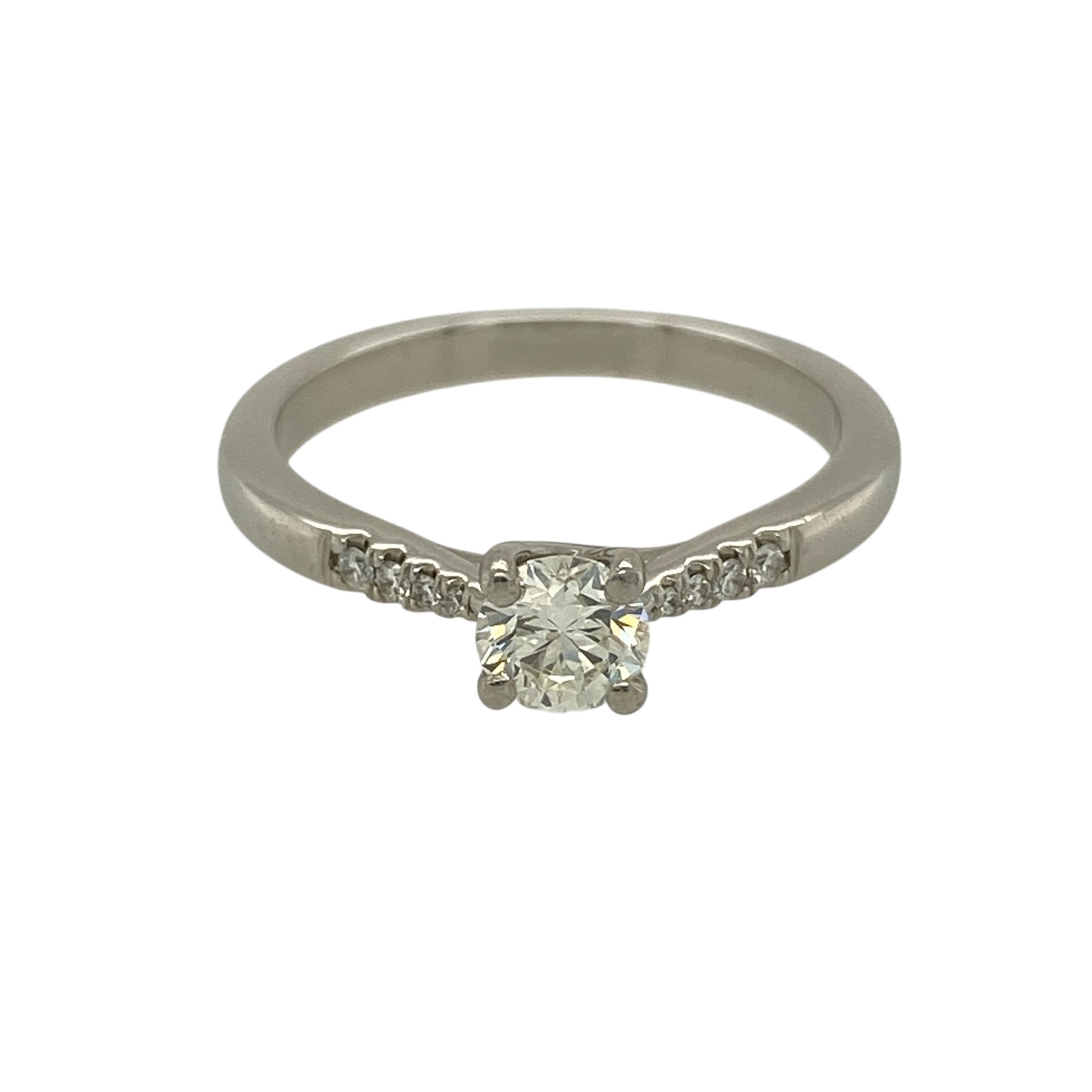 Platinum & Diamond Set Solitaire Ring