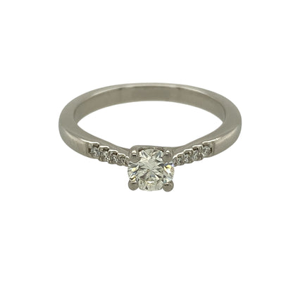 Platinum & Diamond Set Solitaire Ring