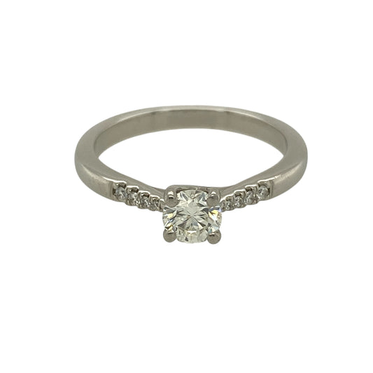 Platinum & Diamond Set Solitaire Ring