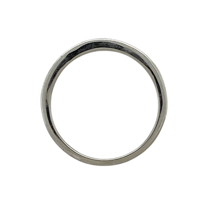 9ct White Gold & Diamond Set Band Ring