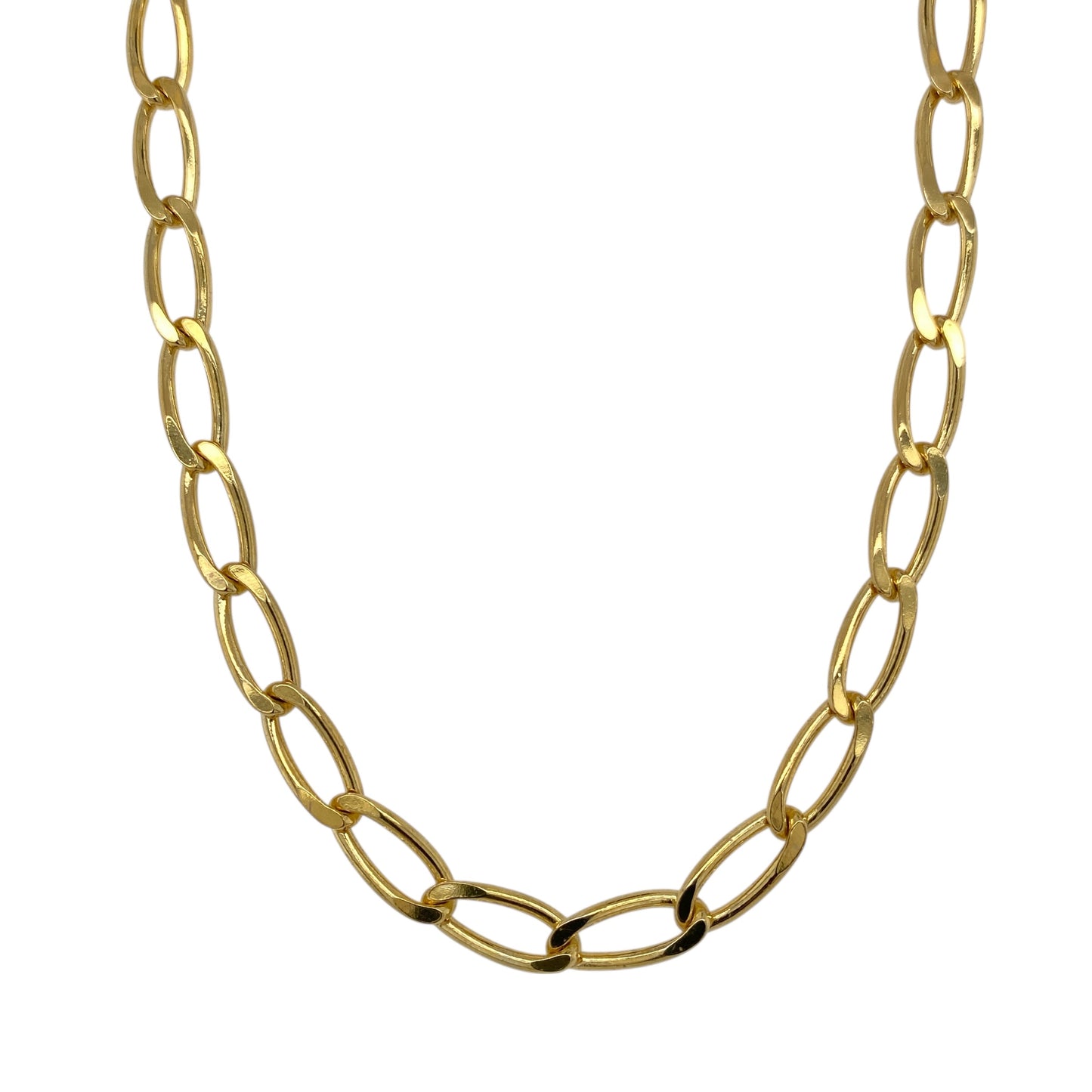 9ct Gold 20" Open Curb Chain