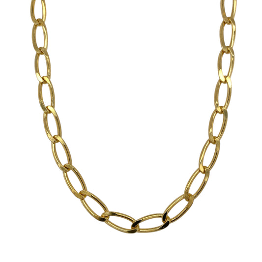 9ct Gold 20" Open Curb Chain