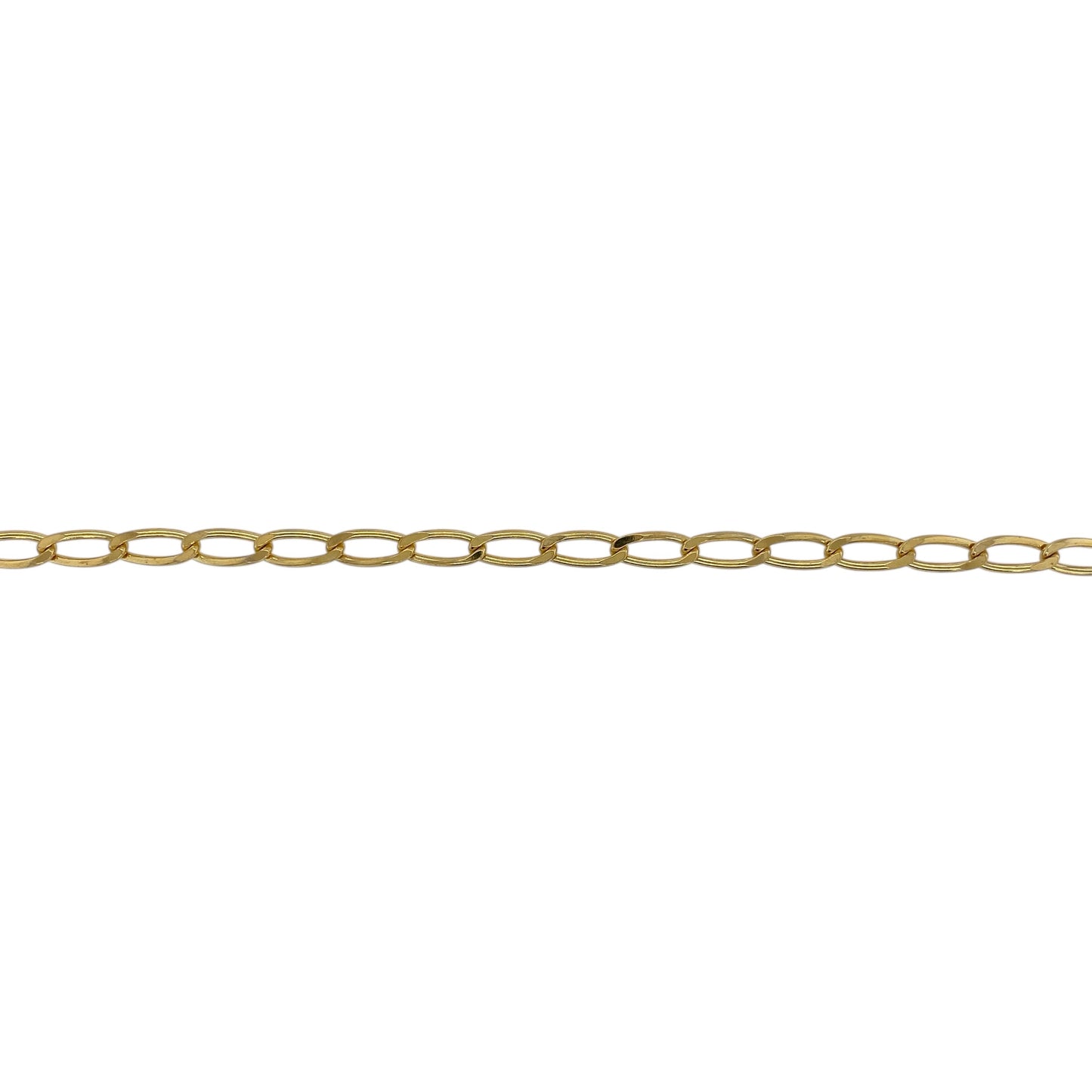 9ct Gold 20" Open Curb Chain