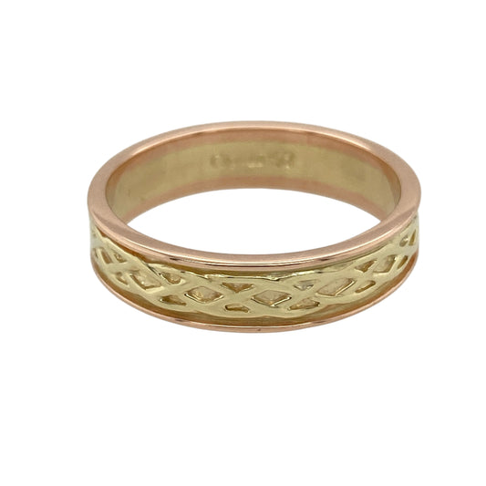 9ct Gold Clogau Celtic Weave Band Ring