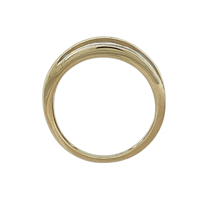 9ct Gold & Diamond Set Band Ring