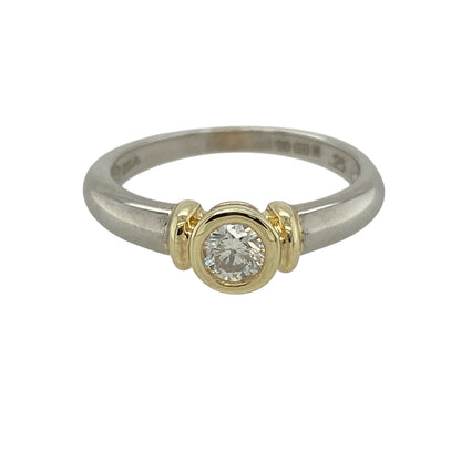 9ct White Gold & Diamond Set Solitaire Ring