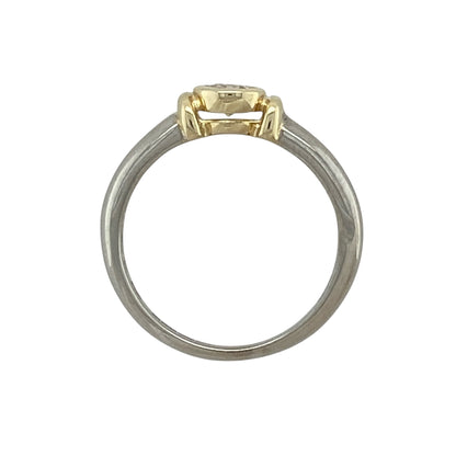 9ct White Gold & Diamond Set Solitaire Ring