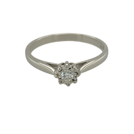 Platinum & Diamond Set Solitaire Ring