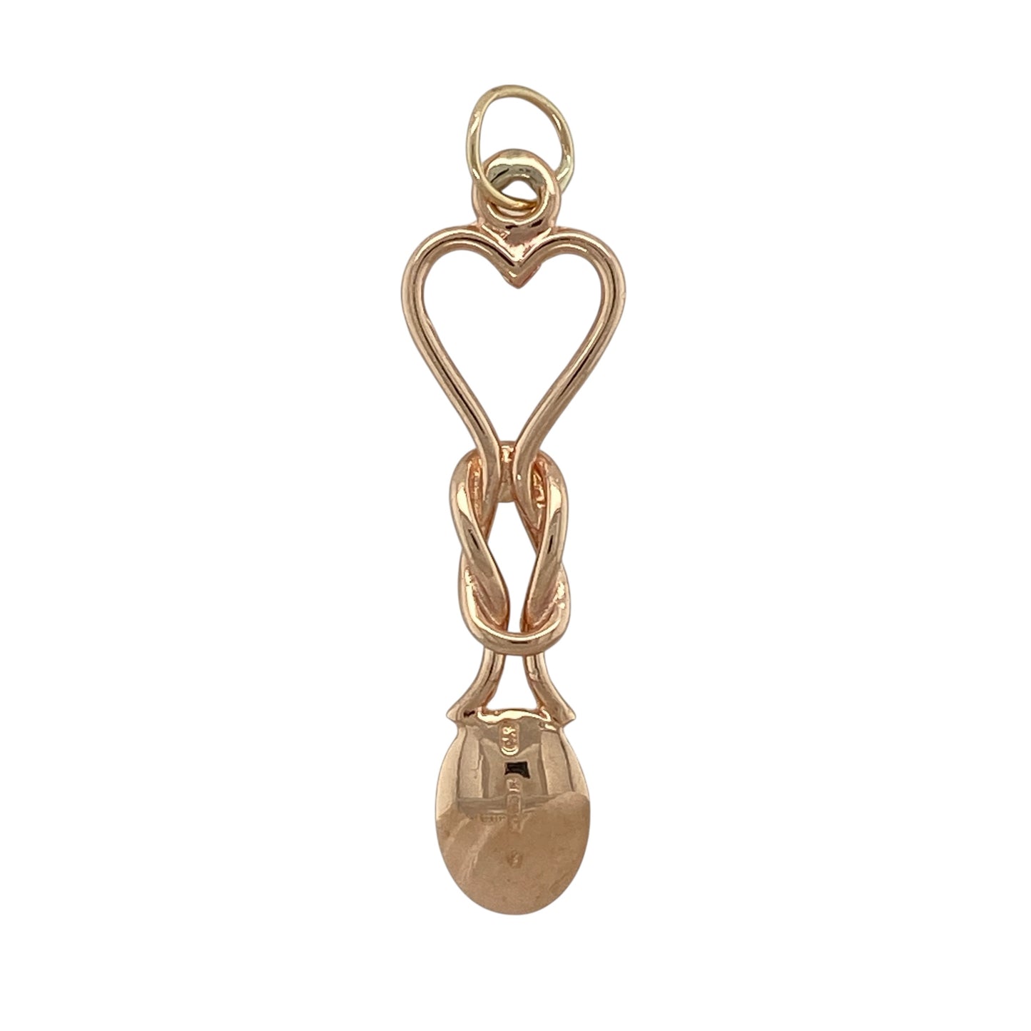 Add romantic Welsh heritage and timeless symbolism to your jewellery collection with this pre-owned 9ct yellow and rose gold Clogau lovespoon heart pendant, offering classic design with meaningful detail—perfect for everyday wear or heartfelt gifting.

Design: The pendant features a traditional Welsh lovespoon design formed into a heart shape, symbolising love, loyalty, and togetherness, beautifully presented in Clogau’s signature style.