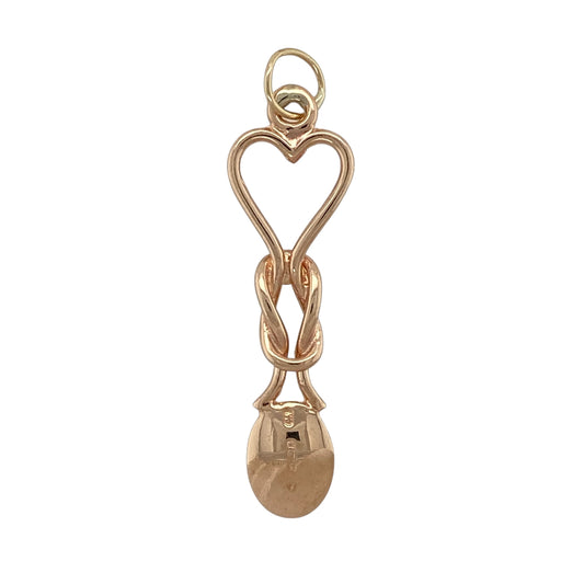 Add romantic Welsh heritage and timeless symbolism to your jewellery collection with this pre-owned 9ct yellow and rose gold Clogau lovespoon heart pendant, offering classic design with meaningful detail—perfect for everyday wear or heartfelt gifting.

Design: The pendant features a traditional Welsh lovespoon design formed into a heart shape, symbolising love, loyalty, and togetherness, beautifully presented in Clogau’s signature style.