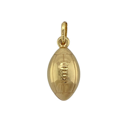 9ct Gold Welsh Rugby Ball Pendant
