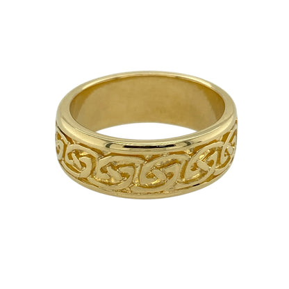 18ct Gold Celtic Knot Band Ring