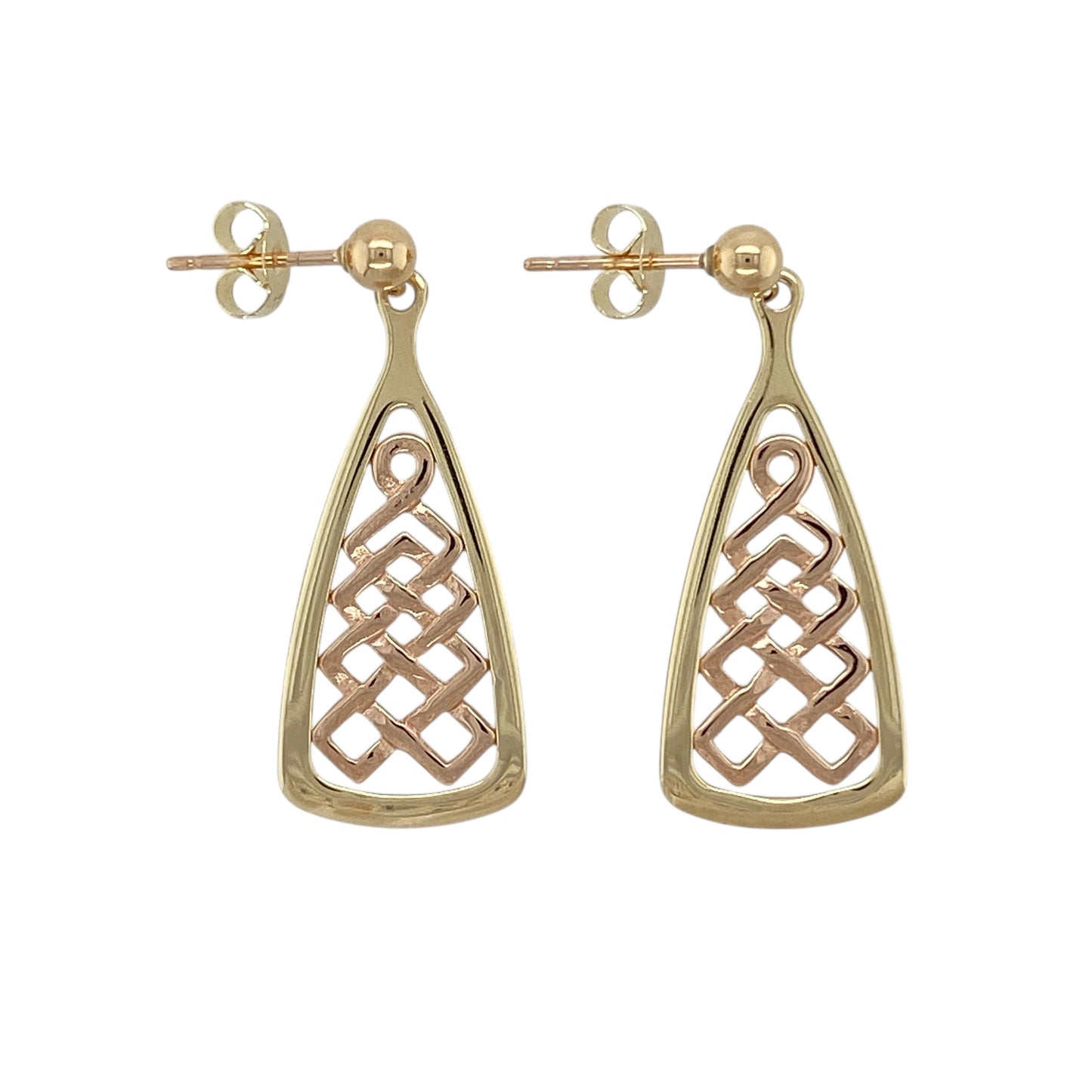 9ct Gold Clogau Lady Guinevere Drop Earrings