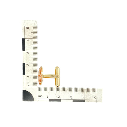 9ct Gold Clogau Dragon Wing Round Cufflinks