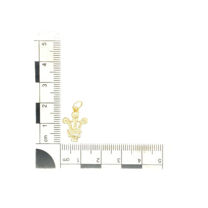 9ct Gold Welsh Three Feathers Pendant